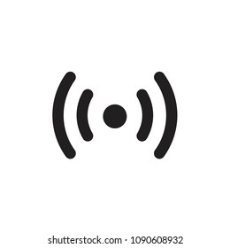 signal vector icon, frequency vector icon, antenna signal wave sign, wi fi, broadcast communication vector icon 