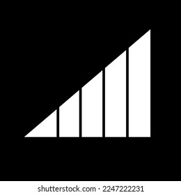 signal vector icon isolated on white background, vector illustration, vector art 