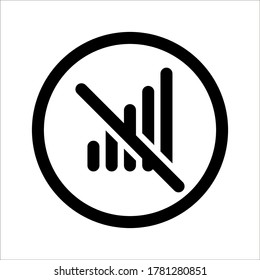 signal vector icons on white background