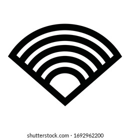signal vector isolated on white background. free wifi icon symbol. 
