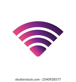 Symbole d'Image vectorielle de signal, Image vectorielle de symbole de signal WiFi, Image d'icône de signal, Image vectorielle d'Image d'onde de signal.