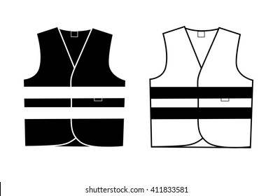 Signal vest logo in vector.Signal vest vector illustration on a white background.