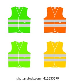 Signal vest logo in vector.Signal vest vector illustration on a white background.