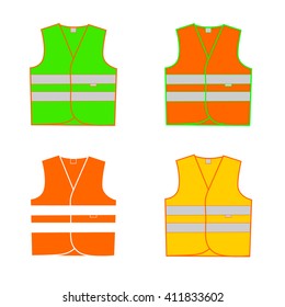 Signal vest logo in vector.Signal vest vector illustration on a white background.