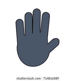 signal warning  stop  vector illustration