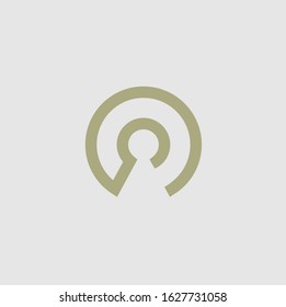Signal Waves. Vector logo in a modern style.