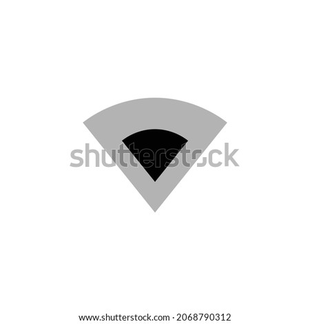 signal wifi 1 bar Icon. Flat style design isolated on white background. Vector illustration