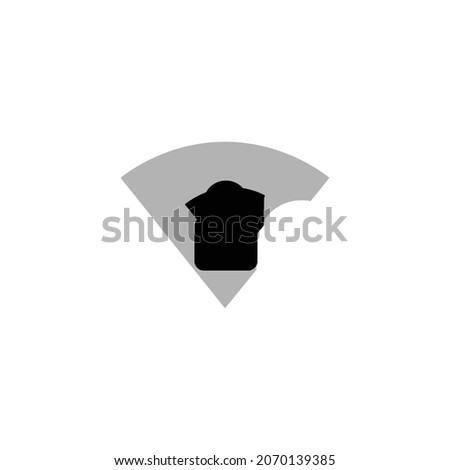 signal wifi 1 bar lock Icon. Flat style design isolated on white background. Vector illustration