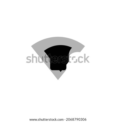 signal wifi 2 bar lock Icon. Flat style design isolated on white background. Vector illustration