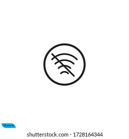 ilustración vectorial de diseño de icono wifi de señal