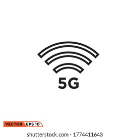 ilustración vectorial de diseño de icono wifi de señal 