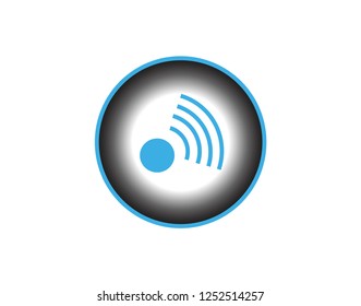 signal, Wifi icon; flat vector design.