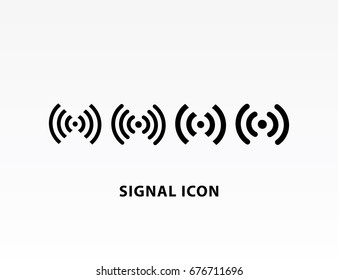 Signal wifi icon set vector illustration.