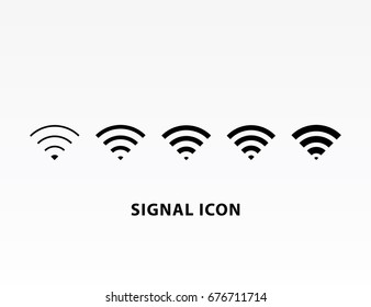 Signal wifi icon set vector illustration.