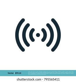 Signal Wi-Fi Icon Vector Logo Template Illustration Design. Vector EPS 10.