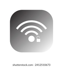 signal and wifi icon vector template illustration logo design