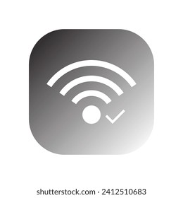 signal and wifi icon vector template illustration logo design