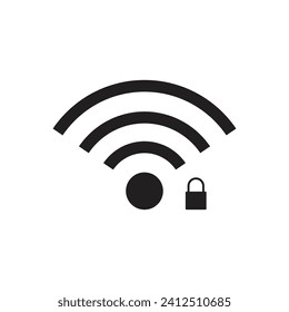 signal and wifi icon vector template illustration logo design