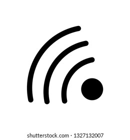 signal wifi pin locator icon vector
