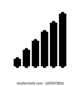 signal, wireless, hotspot icon filled design template. vector illustration on white background. simple icon