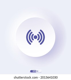 signal_3 Icon. Multimedia icons. Audio Video Well-crafted Pixel Perfect Vector Icons. Vector illustration
