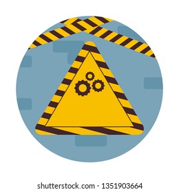 signaling with gears pinions in frame circular