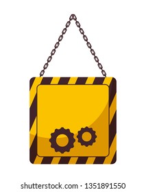 signaling hanging isolated icon
