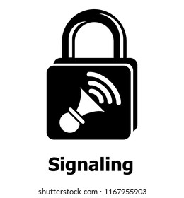 Signaling icon. Simple illustration of signaling vector icon for web