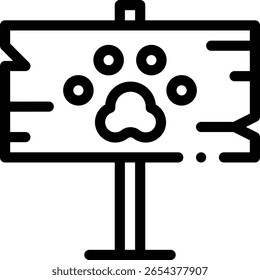 icono de señalización. Diseño De Estilo Lineal Delgado Aislado Sobre Fondo Blanco
