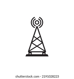 signaling pole icon vector illustration symbol design.