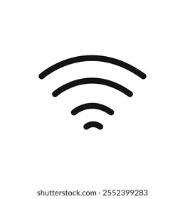 Signals icon black and white vector outline sign
