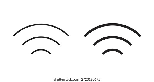 Icono de señales en el diseño de línea. Sencillo Vector de iconos