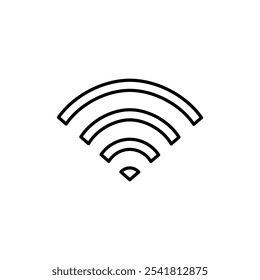 Icono de señales Vector de contorno para Web ui