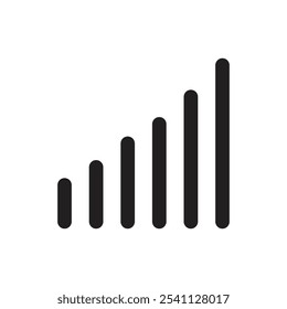 Signalsymbol Dünne Linie, flache Illustration