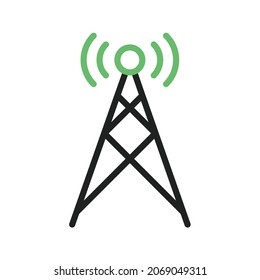Señales Imagen vectorial de icono Torre. También se puede usar para Fitness físico. Adecuado para aplicaciones móviles, aplicaciones web y medios impresos.