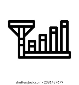 icono de vector de señales en fondo blanco