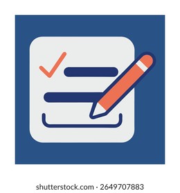 Icono de Aprobación de firma Diseño de Vector editable