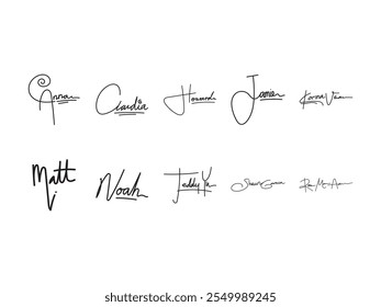 Signature Art Design Element Set
