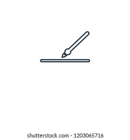 Signature concept line icon. Linear Signature concept outline symbol design. This simple element illustration can be used for web and mobile UI/UX.