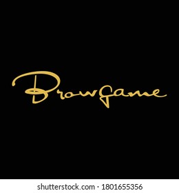 signature concept vector with letter  B logo.