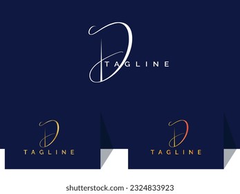 Signature D letter logo design. Signature D. Handwritten D. Script. Font. Stylish. Unique. Modern signature. Business. Premium design