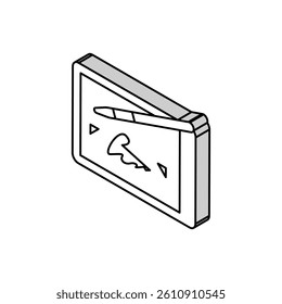 signature digital isometric icon vector. signature digital sign. isolated symbol illustration