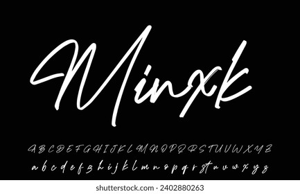 signature for documents on white background. Hand drawn Calligraphy lettering Vector illustration