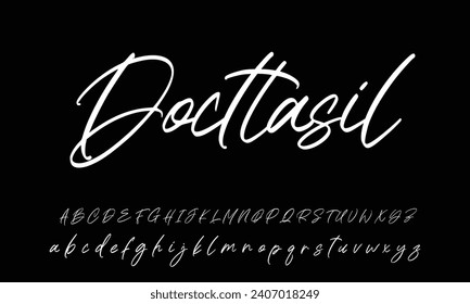 signature for documents on white background. Hand drawn Calligraphy lettering Vector illustration