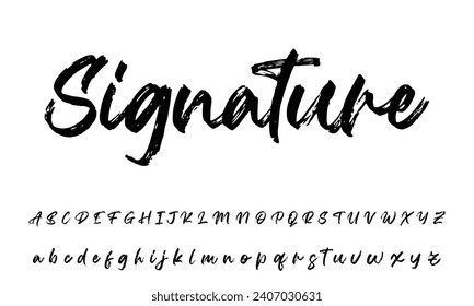 signature for documents on white background. Hand drawn Calligraphy lettering Vector illustration EPS10
