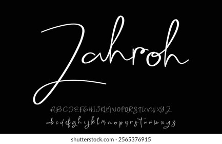  signature for documents on white background. Hand drawn Calligraphy lettering Vector illustration