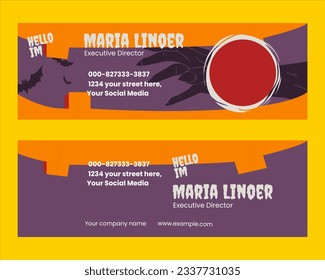 Signature Email with Halloween Design Template