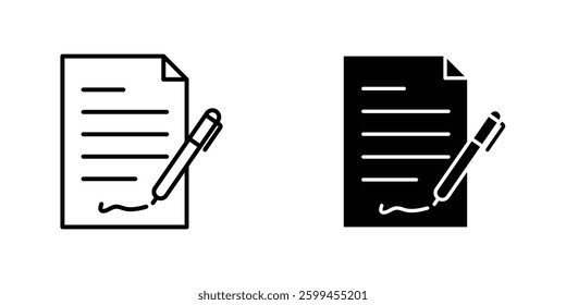 signature file flat simple vector icons illustration set.