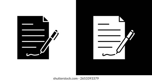 Signaturdateisymbol Vektor-skalierbare Grafiken