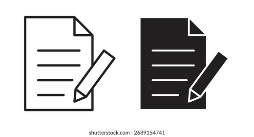 signature file icon vector in simple flat design, outline.
